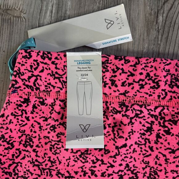 NWT Livi Active Signature Stretch Legging With Mesh Insert Size 22/24 - Picture 11 of 11